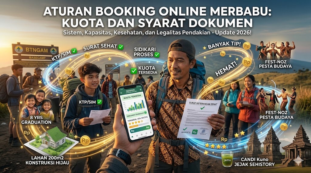 Aturan Booking Online Merbabu: Kuota dan Syarat Dokumen