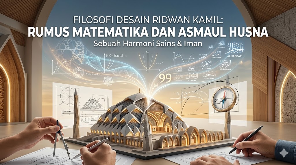 Filosofi Desain Ridwan Kamil: Rumus Matematika dan Asmaul Husna